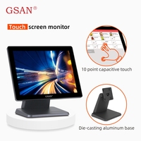 Neues Design Multifunktionaler Oberflächenbeständiger Touchscreen-Monitor Mehrfach Kapazitiver Touchscreen POS-Monitore für Desktop