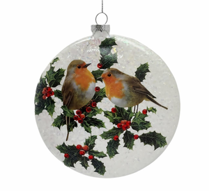 Adorno Navideño de Cristal Transparente con Pájaro Cardenal y Bayas de Acebo para Amantes de las Aves, Agrega un Toque de Rojo a tus Decoraciones Festivas - Product Image 6