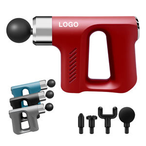 Pistolet de massage portatif à percussion pour tissus profonds, stimulateur musculaire électrique rechargeable, 4 têtes, 5 vitesses - Product Image 1