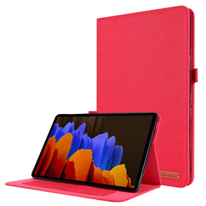 NUOVA Cover Sottile in Tessuto e Pelle PU con Supporto per Tablet Samsung <span class=keywords><strong>Galaxy</strong></span> <span class=keywords><strong>Tab</strong></span> S9 <span class=keywords><strong>S8</strong></span> S7 X700 T870 da 11 Pollici - Product Image 2