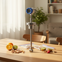 Medidor de Flujo Vortex Inteligente Enchufable de Acero Inoxidable 304 IP65 para Medición de Flujo Industrial de Líquidos, Gases y Vapor