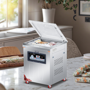 เครื่องบรรจุภัณฑ์สูญญากาศอัตโนมัติไฟฟ้าคุณภาพสูงอเนกประสงค์สำหรับบรรจุภัณฑ์ปลา เนื้อสัตว์ อาหาร เคมีภัณฑ์ ง่ายต่อการใช้งาน - Product Image 1