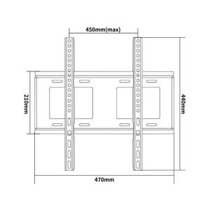 Support mural universel robuste pour téléviseur 615 - Convient aux téléviseurs de 26 à 70 pouces, charge de 50 kg, support <span class=keywords><strong>TV</strong></span> à profil bas VESA 400x400 - Product Image 2