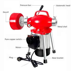 100mm Electric Sewer Cleaner Industrial Pipe Drain Cleaning Machine