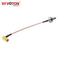 Câble d'extension RF avec connecteur BNC femelle à prise SMA mâle à 90 degrés avec câble de liaison RG 179 RG179, prix d'usine