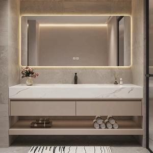 <span class=keywords><strong>Mobile</strong></span> <span class=keywords><strong>Bagno</strong></span> Sospeso Moderno di Lusso <span class=keywords><strong>con</strong></span> Doppio Lavabo e Top Integrato - Product Image 1