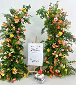 <span class=keywords><strong>Colonne</strong></span> florale en soie rose magenta artificielle <span class=keywords><strong>pour</strong></span> arche de mariage, décoration de cérémonie et événements - Product Image 6