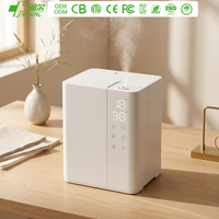 RUNAL Humidificateur d'air ultrasonique silencieux à écran tactile rotatif à 360 degrés avec lumière UV et télécommande, 6 litres, pour grande pièce