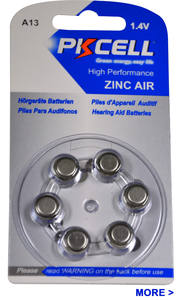 Pour PKCELL 1.45v 312 batterie aide auditive piles primaires Pr48 A13 675 pile bouton Zinc Air - Product Image 5
