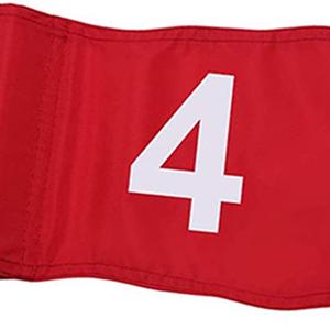 Bandiere da Golf in Nylon con inserto in tubo per allenamento interno/esterno 4 pezzi per attrezzature da ufficio/cortile - Product Image 6