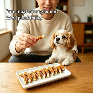 Snacks Nutritivos para Mascotas, Tiras de <span class=keywords><strong>Coco</strong></span> Envueltas en Pollo y Pato, Aumentan el Apetito, Golosinas Secas para Perros y Gatos - Product Image 4