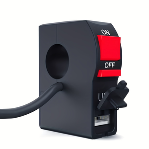 Interruptor <span class=keywords><strong>de</strong></span> Botón <span class=keywords><strong>para</strong></span> Manillar <span class=keywords><strong>de</strong></span> Motocicleta <span class=keywords><strong>de</strong></span> 7/8'', Conector USB, Control <span class=keywords><strong>de</strong></span> Carga, Luz Delantera, 12V Compatible con motocicletas eléctricas - Product Image 1