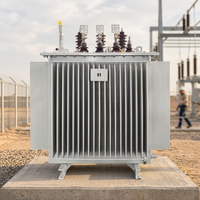 Transformateur de distribution triphasé immergé dans l'huile de 200 KVA, 11 KV à 0,433 KV, Dyn11, IEC 60076, pour le réseau électrique du Moyen-Orient