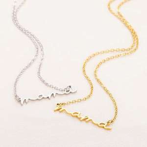 Colliers de mode FY, bijoux, <span class=keywords><strong>cadeau</strong></span> d'anniversaire, collier minimaliste en acier inoxydable sans ternissement, collier à lettres pour femmes, collier <span class=keywords><strong>maman</strong></span> - Product Image 1