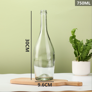 Chai Thủy Tinh Màu Rượu Sâm Banh Chai Rượu Thủy Tinh Rỗng Có Nút Chai Nắp Vương Miện 375/500/750/1500Ml Chai Rượu Thủy Tinh Logo Tùy Chỉnh Nhà Máy - Product Image 4