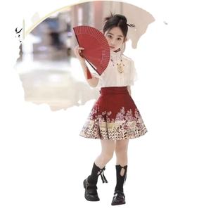 Nuevo Vestido Cheongsam Estilo Retro para Niñas 2025, Vestido <span class=keywords><strong>Qi</strong></span> <span class=keywords><strong>Pao</strong></span> Infantil Dulce Chino sin Mangas con Estampado de Dibujos Animados de Lana - Product Image 1
