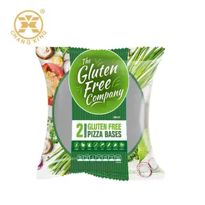 Food Grade Corn Tortillas Chip Packaging Bags With Custom Window Bread Flat Zip Lock Mylar Bag Pizza Bases Plastic Pouches