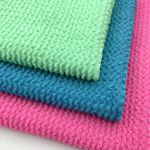 100D Heavyweight mềm co giãn thoáng khí Poly Spandex seersucker Jacquard <span class=keywords><strong>Crinkle</strong></span> vải đồ bơi cho bơi bikini và ăn mặc - Product Image 1