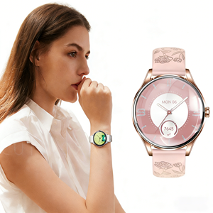 Jam Tangan Pintar Wanita dengan Layar Sentuh Penuh, Jam Tangan Wanita Bergaya dengan Pemantauan Detak Jantung 24 Jam, Tahan Air - Product Image 1