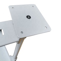 Support métallique suspendu pour la plupart des coques d'ordinateur, support blanc, à accrocher sous le bureau, ajustable, pour la plupart des ordinateurs