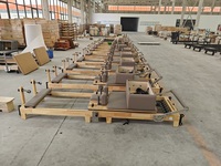 Precio de Fábrica, Reformer de Pilates Plegable Comercial, Equipo de Pilates de Madera de Roble para Entrenamiento de Fuerza, Yoga y Pilates