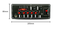 Haut-parleur haut-parleur BT décodage amplificateur de puissance carte intégrée 2x10W 7.4V microphone filaire sans fil éliminer le son d'origine