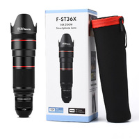 Objectif Téléphoto Haute Puissance 36X pour Observation des Oiseaux, Voyages, Prises de Vue en Extérieur avec Zoom HD, Caméra Mobile, Télescope Monoculaire
