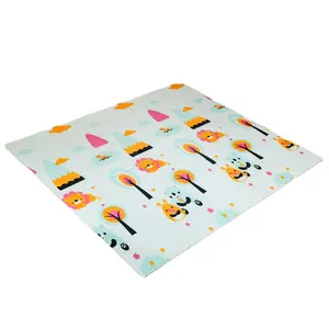 High Quality Foldable Comfortable Waterproof Anti Slip XPE Foam Mat Kids Soft Safety Baby Game Play Mat with bag