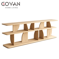 Table console scandinave en frêne massif de la série Nordic avec rangement pour couloirs et salons intérieurs