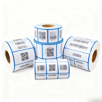 Pegatinas de código de barras personalizadas y etiquetas de código QR Productos empaquetados e impresos Etiquetas de código de barras y pegatinas en blanco