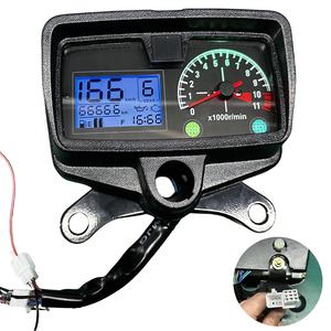 High Visibility มาตรวัดความเร็วรถจักรยานยนต์ดิจิตอลแบบมองเห็นได้ชัดเจน พร้อมวัดรอบ ชั่วโมง และแรงดันไฟฟ้าสำหรับ Haojue Lifan Hon - Product Image 1