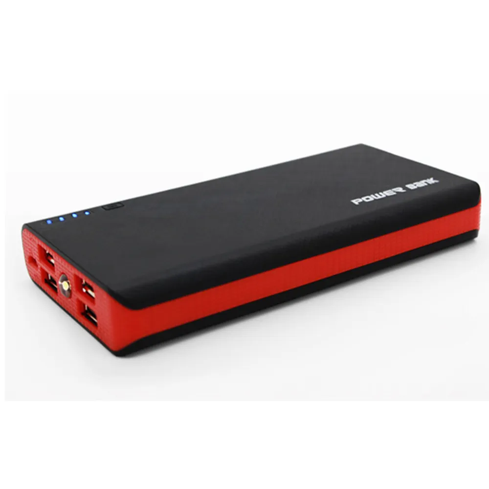 Mini Power Bank portatile ad alta capacità da 60000 mah con 4 porte USB powerbank con torcia a Led 60000 mah buono per le stazioni al dettaglio