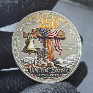 Moneta Commemorativa della Campana della Libertà degli Stati Uniti, Design Personalizzato, 250° Anniversario, Fusione/Stampaggio in Metallo - Product Image 2