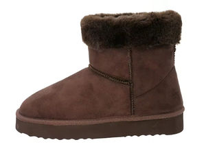 รองเท้าบูทลุยหิมะมีขนสีน้ำตาลสำหรับผู้หญิงใส่ในบ้านให้ความอบอุ่นในฤดูหนาว YL555 - Product Image 2