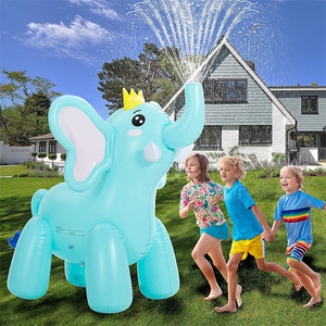 Inflatable Elephant Water Sprinkler 120Cm Outdoor Lawn Toy For Kids Pool Play Unisex PVC Material - Product Image 1