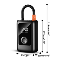 Gonfleur de pneu de compresseur d'air de voiture portable avec manomètre numérique Gonflage rapide Matériau ABS pour voitures-Vente en gros OEM