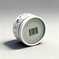 Boîtes en carton cylindriques de haute qualité avec logo personnalisé, emballages en papier