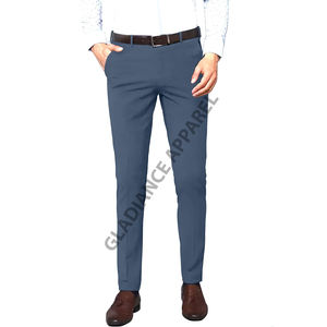 กางเกงชิโนทรงสลิมฟิตสำหรับผู้ชายที่แนะนำมากที่สุดกางเกงทำงานลำลองโลโก้แบบกำหนดเองชุดสูทสีทึบกันรอยยับ - Product Image 2