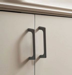 WEKIS Modern Matte Black Cabinet Hardware 4 Inch Drawer Pulls <b>Cupboard</b> Handles & Knobs for Kitchen Dresser - Product Image 1