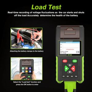 BT500 12V/24V 20-2000CCA <b>Battery</b> <b>Tester</b> with 1 Year Warranty-Auto <b>Battery</b> Analyzer & Alternator Starter <b>Tester</b> - Product Image 4
