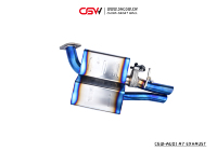 Penjualan Langsung Pabrik Asli Sistem Knalpot Catback Downpipe Muffler Katup Paduan Titanium untuk Audi A7 C7 RS7 3.0T Ketebalan 1.5mm