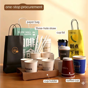 Gobelets à café en papier personnalisés jetables avec couvercles 8/10/12/16/22oz à double paroi recyclables pour les cafés - Product Image 2