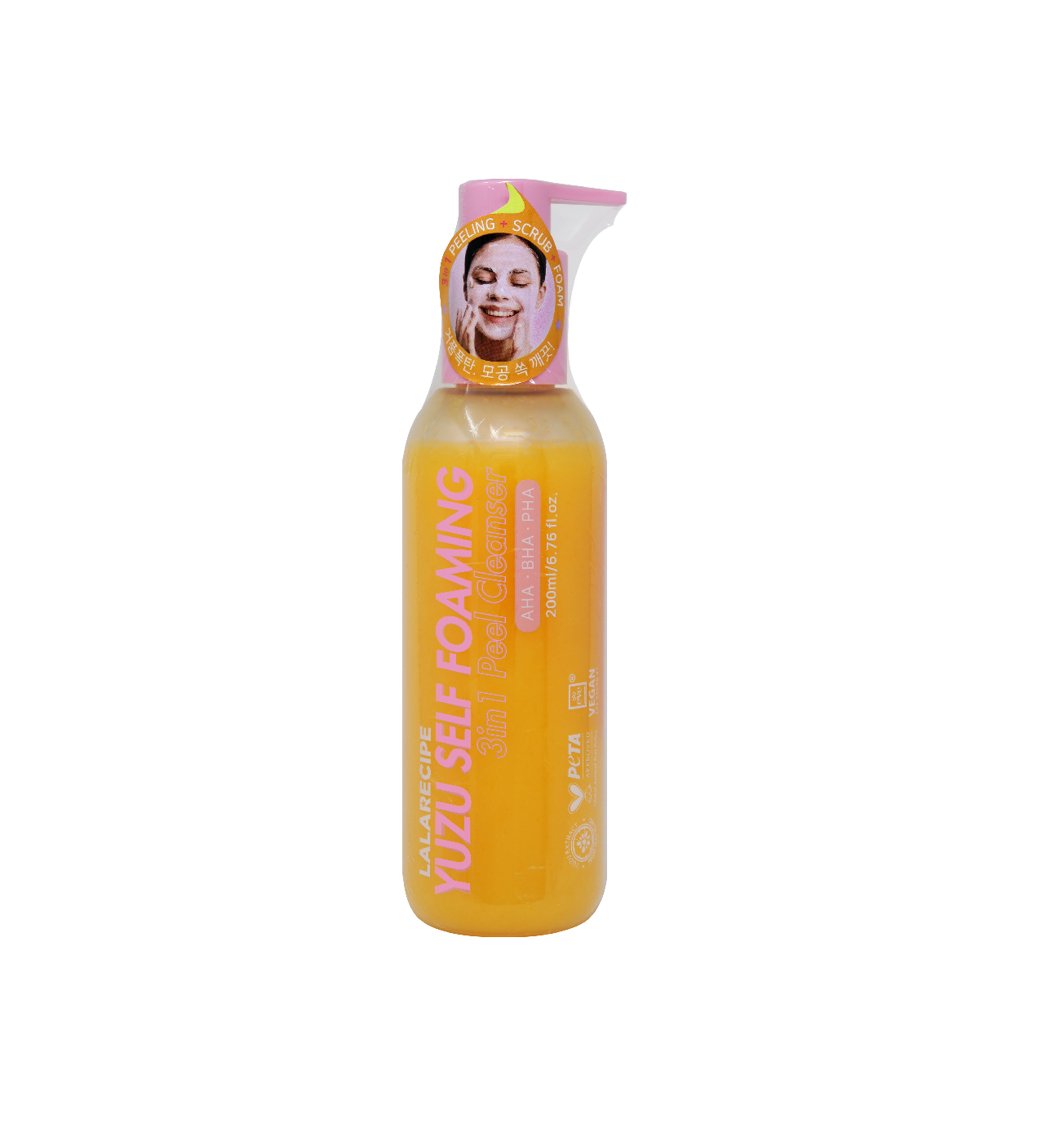 Lalarecipe yuzu self foaming 3in1 cleanser. Lalarecipe yuzu self foaming 3in1 cleanser