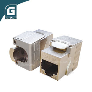 Gcabling Blindé 180 ° Sans Outil <span class=keywords><strong>Rj45</strong></span> <span class=keywords><strong>Rj45</strong></span> Coupleur à montage sur panneau Ftp Cat6a Keystone Black Jack Para Rede <span class=keywords><strong>Rj45</strong></span> Cat.6a Keystone Jack - Product Image 5