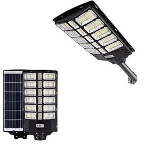 Lampione Solare Tutto in Uno Senza Alimentazione Esterna, Lampada LED Verde Resistente alle Intemperie per Città e Zone Rurali - Product Image 1