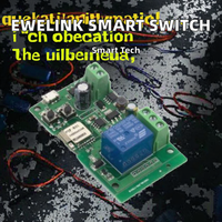 Système de maison intelligente EWeLink, interrupteur intelligent Wi-Fi 10A 7-32V/220V AC/DC, auto-bloquant, contrôle à 10000m, AG-C101, 1 voie