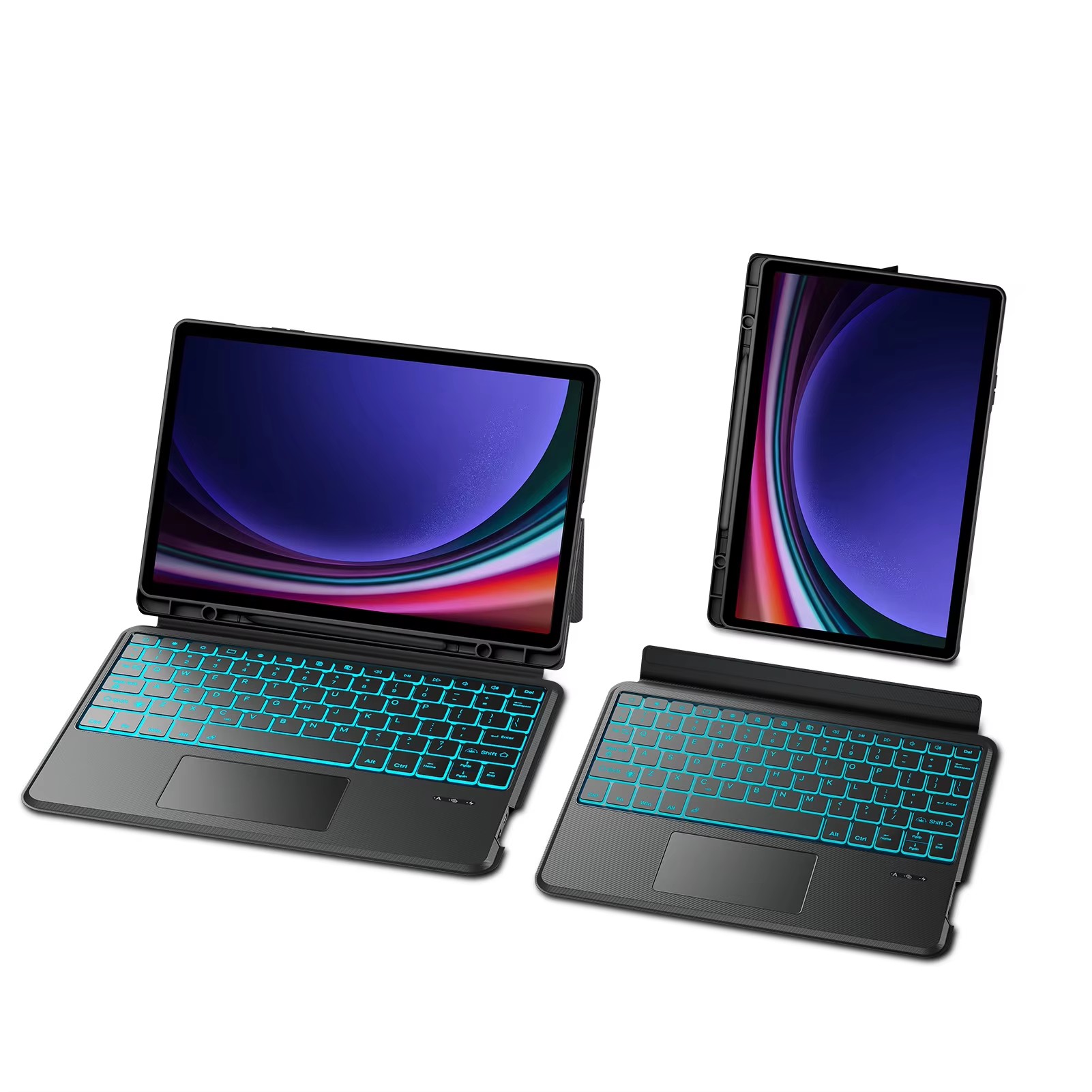 Para Galaxy Tab S9 Ultra de 14.6 pulgadas Negro