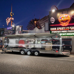 Di động đường phố gương thực phẩm xe tải airstreamstrailers để bán thức ăn nhanh gương Trailer xe tải với thiết bị thực phẩm bán hàng tự động giỏ hàng - Product Image 1