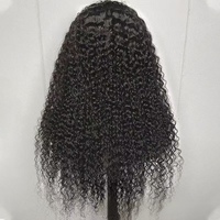 Peluca de Cabello Humano 100% de 30 Pulgadas de Largo, Peluca con Cierre de Encaje Suizo, Peluca Frontal con Encaje HD 13x4 de Ondas Profundas para Mujeres Negras