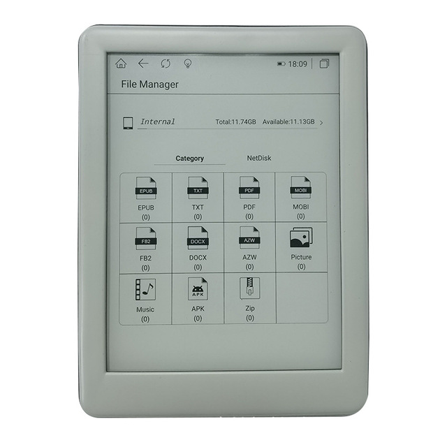 6 Inch Ink Screen E-paper Book Android 8.1 Function Development C64 E-Book Reader
